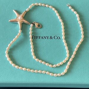 Tiffany & Co starfish seed pearl necklace